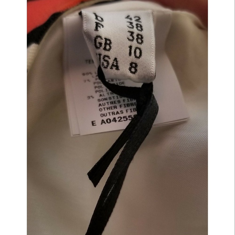 Moschino floral grid print mini dress, White, Women's Size US 8 / UK 10 NWT - Picture 9 of 11